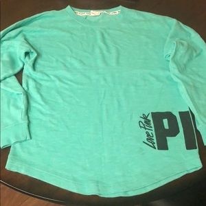VS PINK Tunic Sweatshirt Green Heather XS